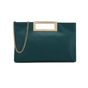 4719 Fashion PU Leather Handbag Stylish Convertible Clutch Purse Emerald